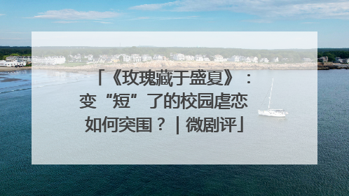 《玫瑰藏于盛夏》：变“短”了的校园虐恋如何突围？｜微剧评