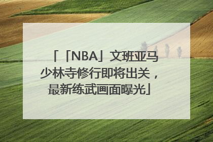 「NBA」文班亚马少林寺修行即将出关，最新练武画面曝光