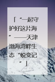 “一起守护好这片海”——天津渤海湾畔生态“蜕变记”