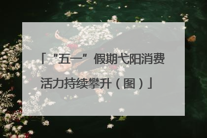 “五一”假期弋阳消费活力持续攀升（图）