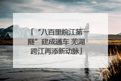 “八百里皖江第一隧”建成通车 芜湖跨江再添新动脉