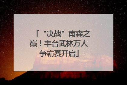 “决战”南森之巅！丰台武林万人争霸赛开启