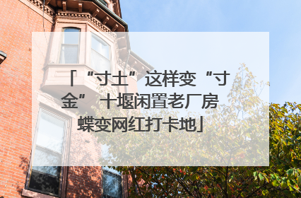 “寸土”这样变“寸金” 十堰闲置老厂房蝶变网红打卡地