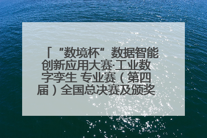 “数境杯”数据智能创新应用大赛·工业数字孪生 专业赛（第四届）全国总决赛及颁奖典礼成功举办