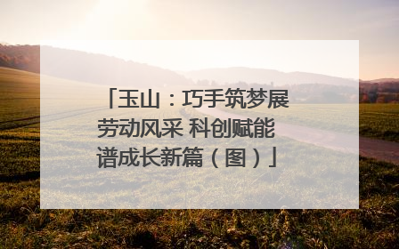 玉山：巧手筑梦展劳动风采 科创赋能谱成长新篇（图）