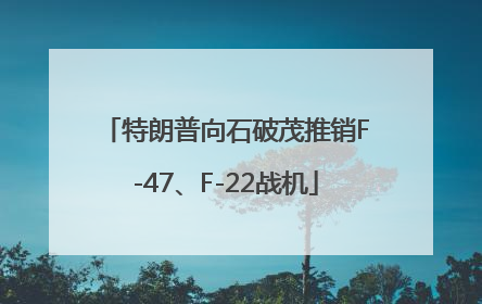 特朗普向石破茂推销F-47、F-22战机