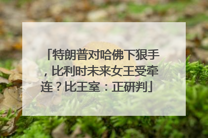 特朗普对哈佛下狠手，比利时未来女王受牵连？比王室：正研判