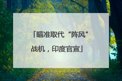 瞄准取代“阵风”战机，印度官宣