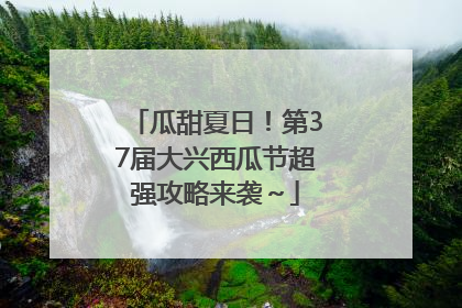瓜甜夏日！第37届大兴西瓜节超强攻略来袭～