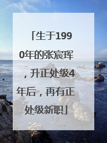 生于1990年的张宸珲，升正处级4年后，再有正处级新职