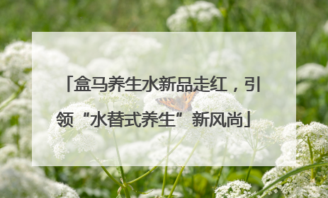 盒马养生水新品走红，引领“水替式养生”新风尚