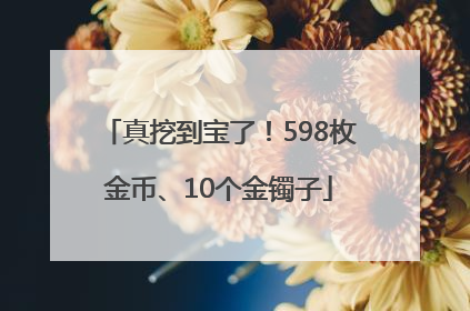 真挖到宝了！598枚金币、10个金镯子