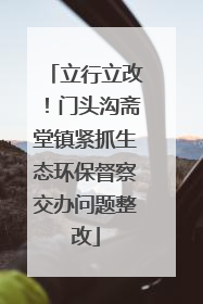 立行立改！门头沟斋堂镇紧抓生态环保督察交办问题整改