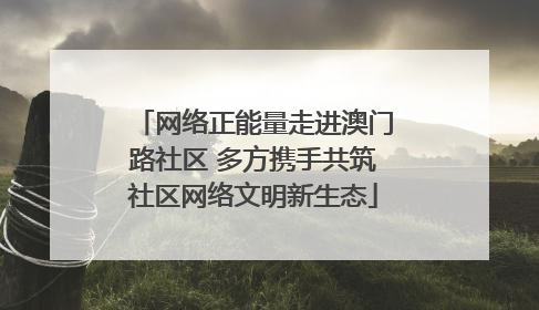 网络正能量走进澳门路社区 多方携手共筑社区网络文明新生态