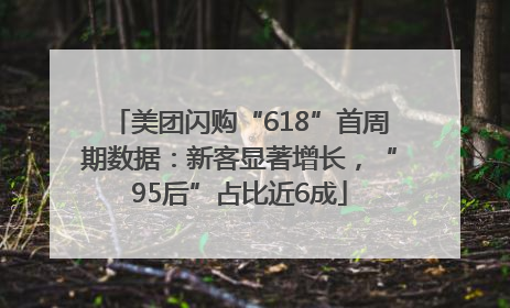 美团闪购“618”首周期数据：新客显著增长，“95后”占比近6成