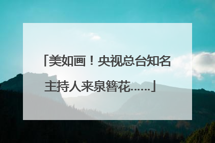 美如画！央视总台知名主持人来泉簪花……