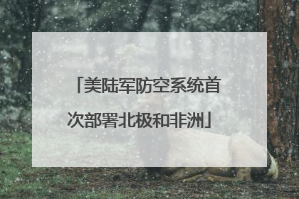 美陆军防空系统首次部署北极和非洲