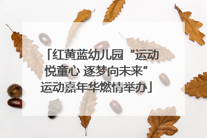 红黄蓝幼儿园“运动悦童心 逐梦向未来”运动嘉年华燃情举办