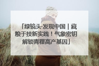 绿镜头·发现中国｜藏粮于技新实践！气象密钥解锁青稞高产基因