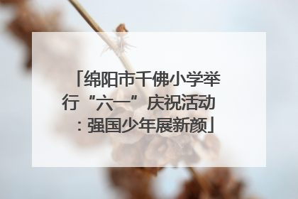 绵阳市千佛小学举行“六一”庆祝活动：强国少年展新颜
