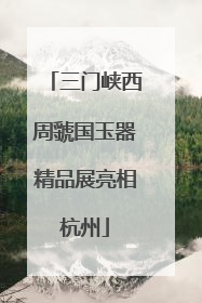 三门峡西周虢国玉器精品展亮相杭州