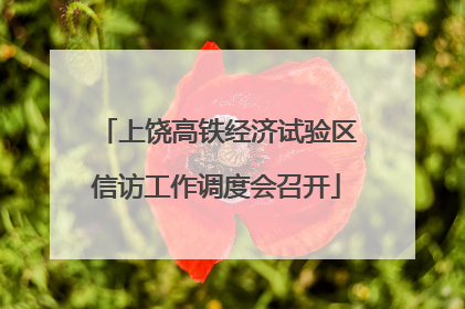 上饶高铁经济试验区信访工作调度会召开