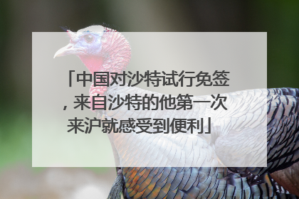 中国对沙特试行免签，来自沙特的他第一次来沪就感受到便利