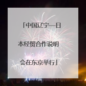 中国辽宁—日本经贸合作说明会在东京举行