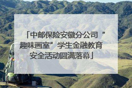 中邮保险安徽分公司“趣味画室”学生金融教育安全活动圆满落幕