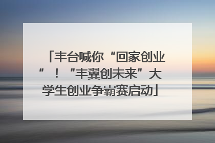 丰台喊你“回家创业”！“丰翼创未来”大学生创业争霸赛启动