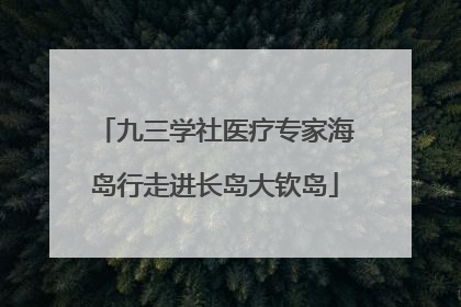 九三学社医疗专家海岛行走进长岛大钦岛
