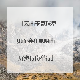 云南玉昆球星见面会在昆明南屏步行街举行