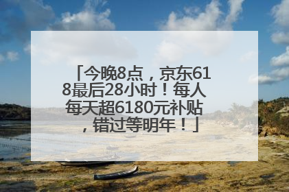 今晚8点，京东618最后28小时！每人每天超6180元补贴，错过等明年！