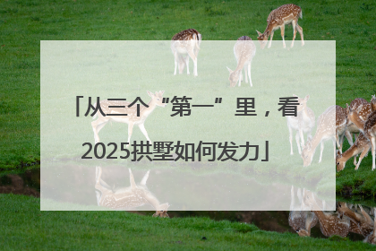 从三个“第一”里，看2025拱墅如何发力