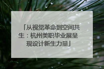 从视觉革命到空间共生：杭州美职毕业展呈现设计新生力量