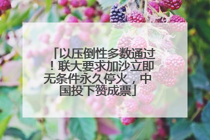 以压倒性多数通过！联大要求加沙立即无条件永久停火，中国投下赞成票