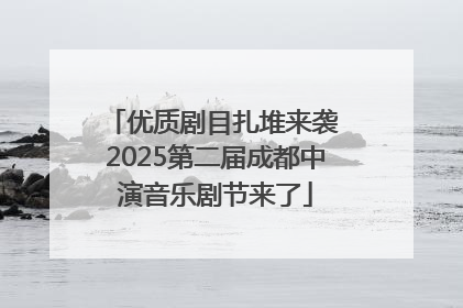 优质剧目扎堆来袭 2025第二届成都中演音乐剧节来了
