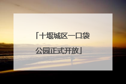 十堰城区一口袋公园正式开放