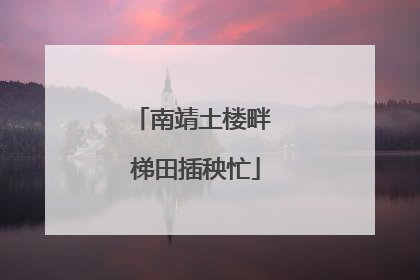南靖土楼畔 梯田插秧忙
