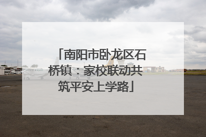 南阳市卧龙区石桥镇：家校联动共筑平安上学路
