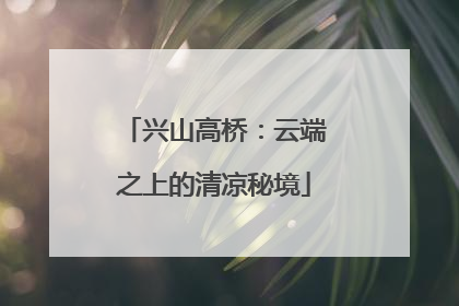 兴山高桥：云端之上的清凉秘境