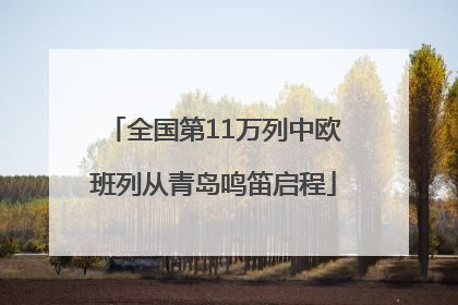 全国第11万列中欧班列从青岛鸣笛启程