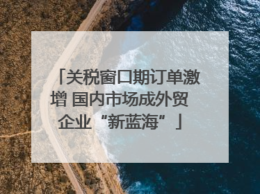 关税窗口期订单激增 国内市场成外贸企业“新蓝海”