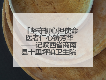 坚守初心担使命 医者仁心铸芳华——记陕西省商南县十里坪镇卫生院副院长贾胡委