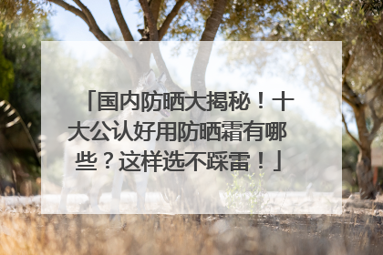 国内防晒大揭秘！十大公认好用防晒霜有哪些？这样选不踩雷！