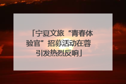 宁夏文旅“青春体验官”招募活动在蓉引发热烈反响