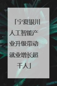 宁夏银川人工智能产业升级带动就业增长超千人