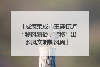 威海荣成市王连街道：移风易俗，“移”出乡风文明新风尚