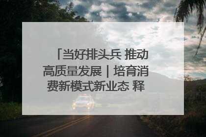 当好排头兵 推动高质量发展｜培育消费新模式新业态 释放经济增长新动能