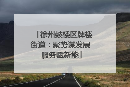 徐州鼓楼区牌楼街道：聚势谋发展 服务赋新能